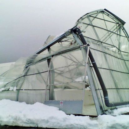 siniestro invernadero daños producidos en estructura de Invernadero