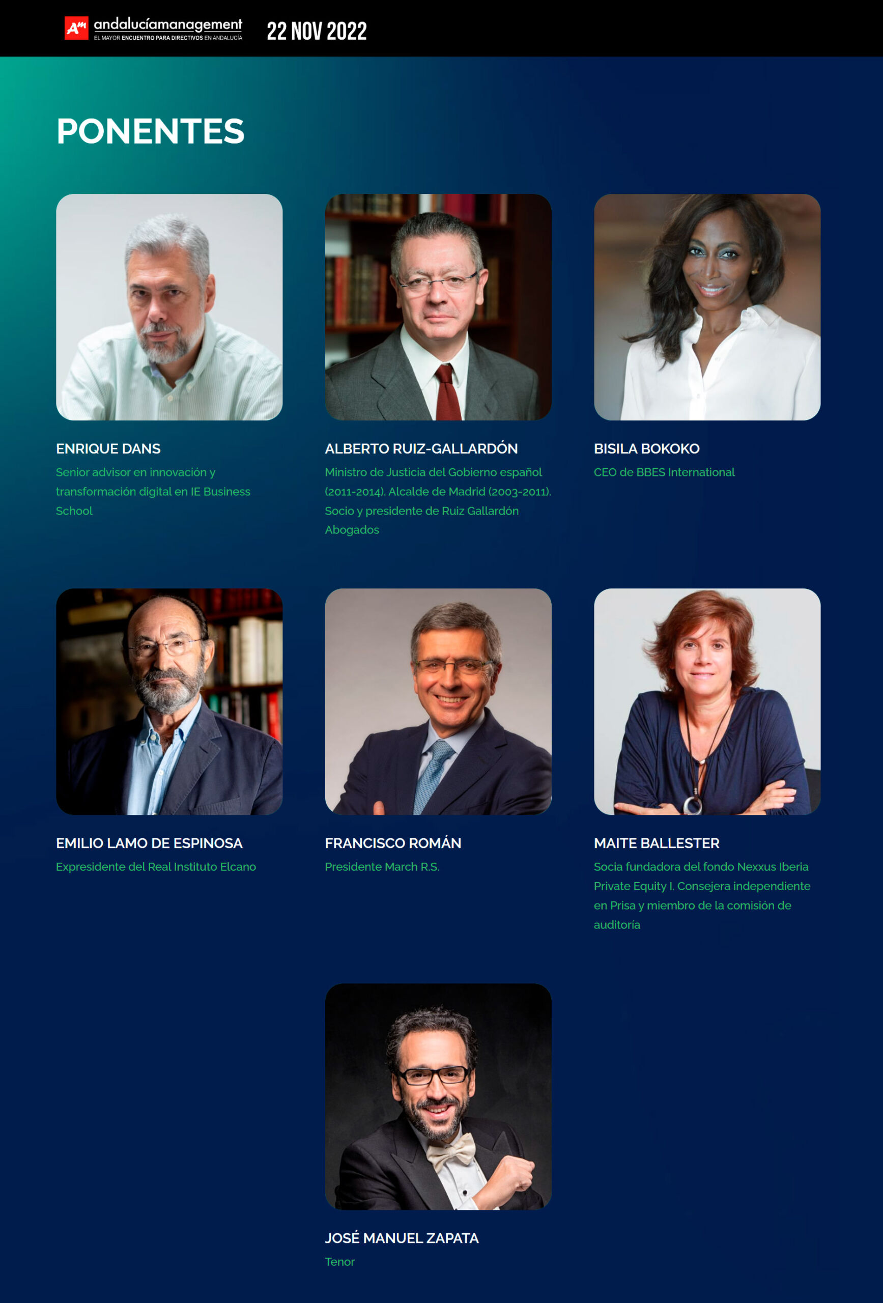 Ponentes Andalucai Managment 2022